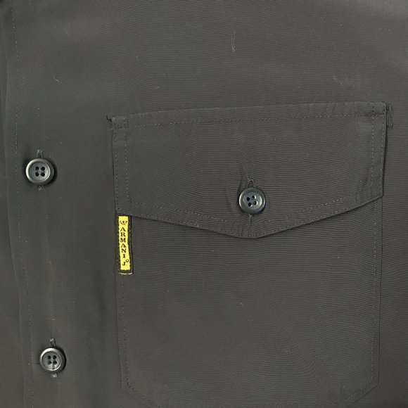 ARMANI black button up shirt - Picture 4 of 5